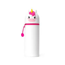 2-IN-1 SILICONE PENCIL CASE KAWAII - UNICORN